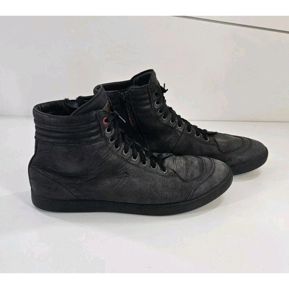 tcx x-groove WP black sneakers mens motorcycle biker hi tops leather ankle guard